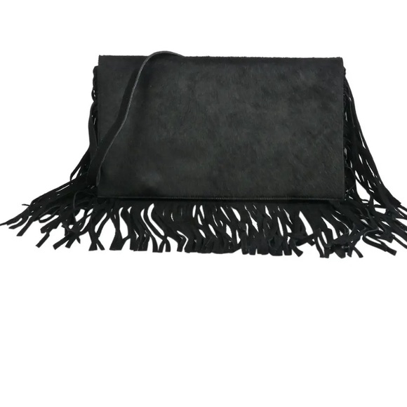 Bajalia Yamini Calf Hair Fringe Shoulder Bag - Picture 3 of 8